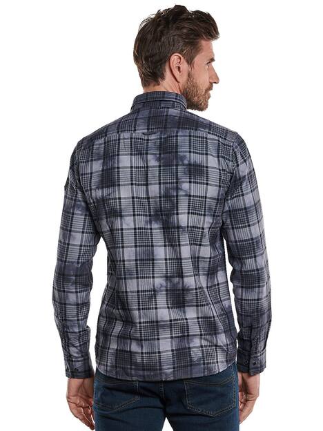 engbers Herren Langarm-Hemd mit gemustert , Anthrazit