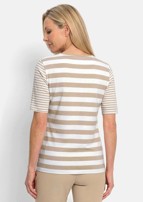 Streifenshirt aus softer Baumwollmischung