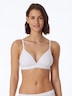 Schiesser Damen Bügelloser BH Pure Rib - weiss