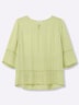 3/4-Arm-Bluse 3/4-Arm Ohne Kragen