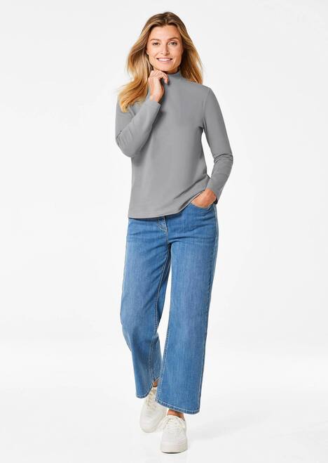 GOLDNER Shirt met opstaande kraag Shirt met opstaande kraag met lange mouwen