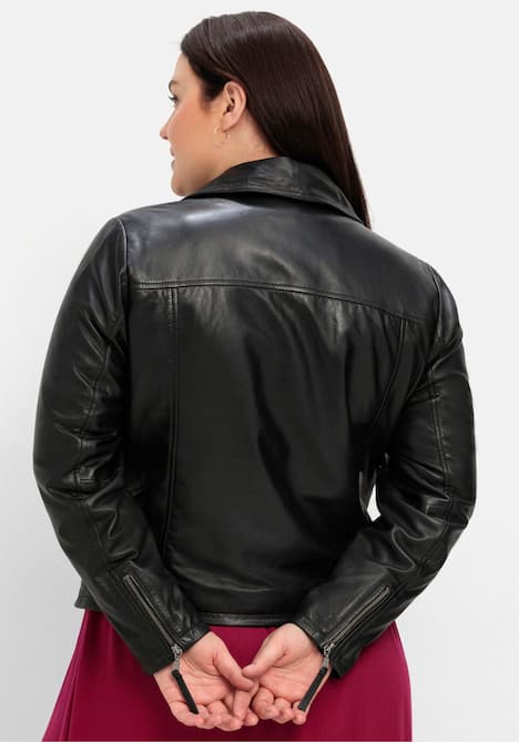 Leder-Jacke