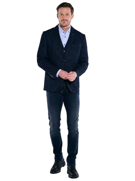 engbers Herren Freizeit-Sakko regular , Saphirblau