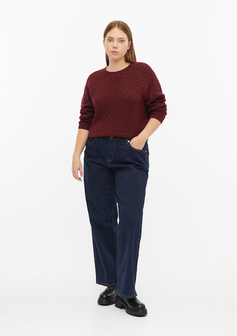 Weicher Pullover mit Strukturmuster