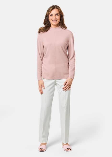 Weicher Kaschmirpullover mit Kragen