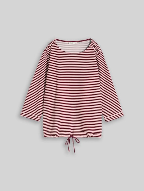 Langarmshirt mit Knopf-Details