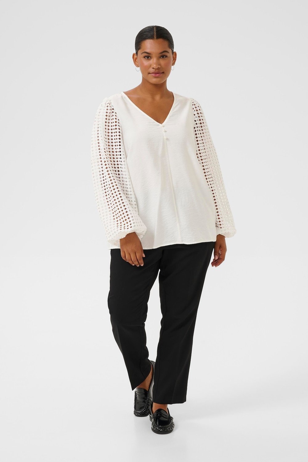 Langarm-Bluse Regular fit
