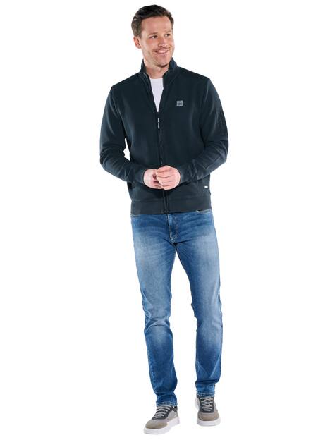 engbers Herren Sweatjacke Stehbund , Saphirblau