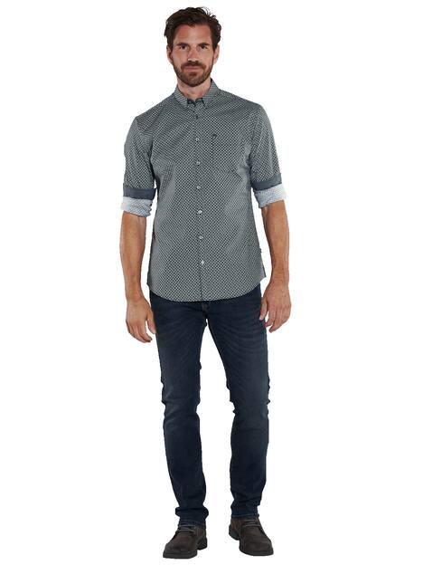 Langarm-Hemd gemustert