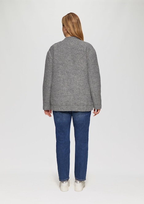 Blouson aus Bouclé
