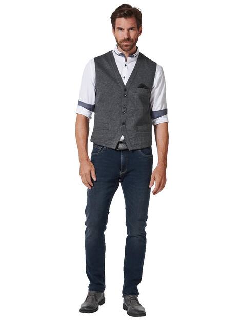 engbers Herren Sakko-Weste slim fit , Grau