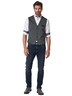 engbers Herren Sakko-Weste slim fit , Grau