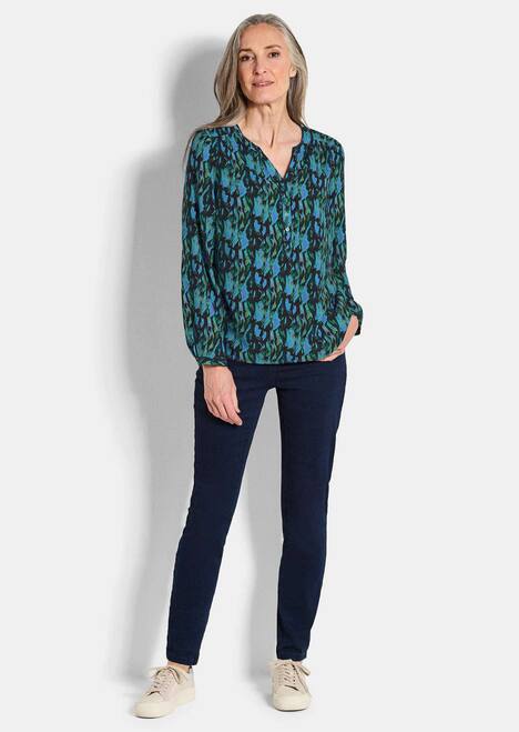 GOLDNER Blouse met print Gedessineerde blouse met unieke print