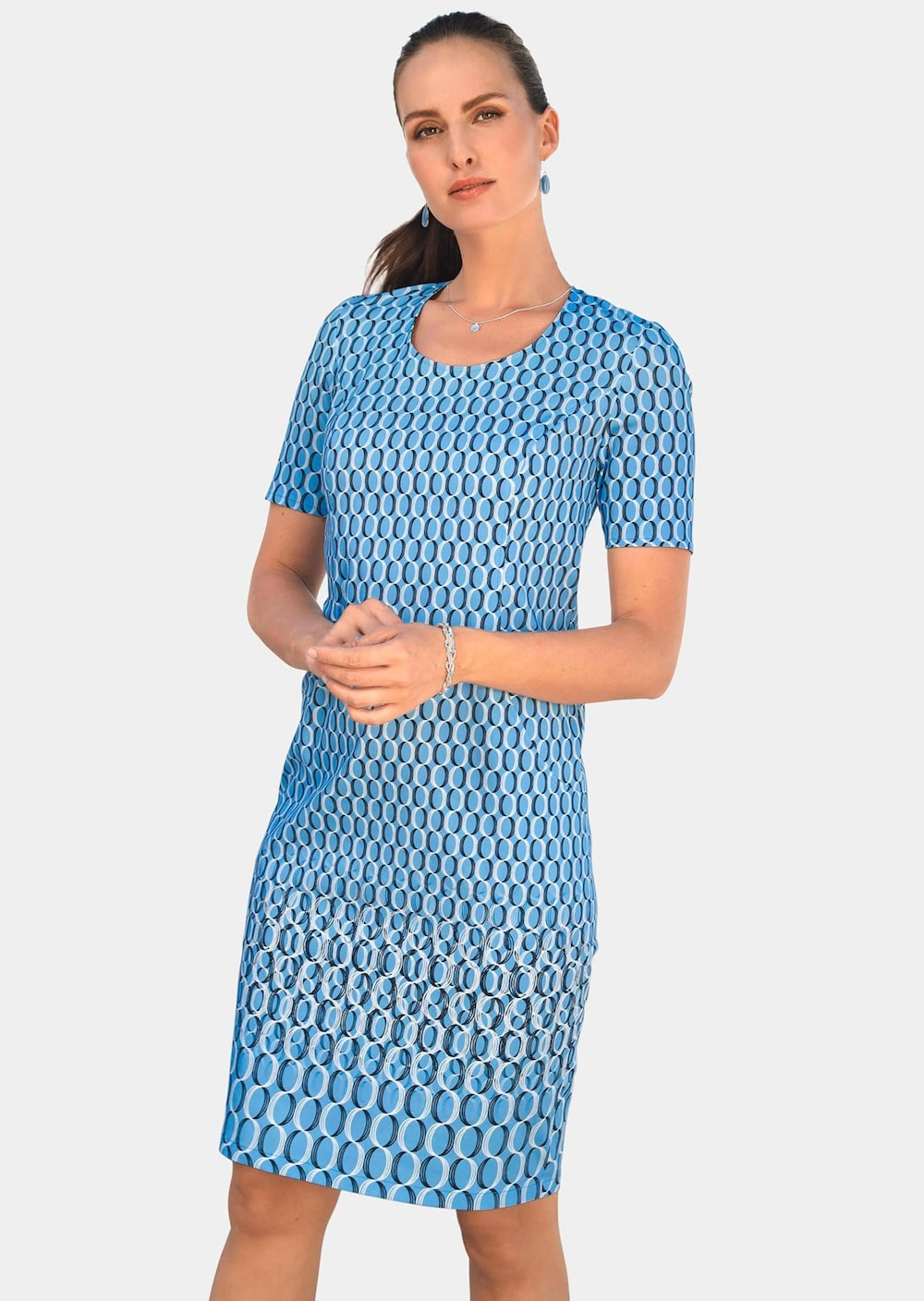 atelier GOLDNER Kleid Baumwoll-Druckkleid