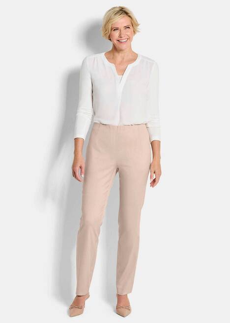 Bengaline broek LOUISA in denimlook