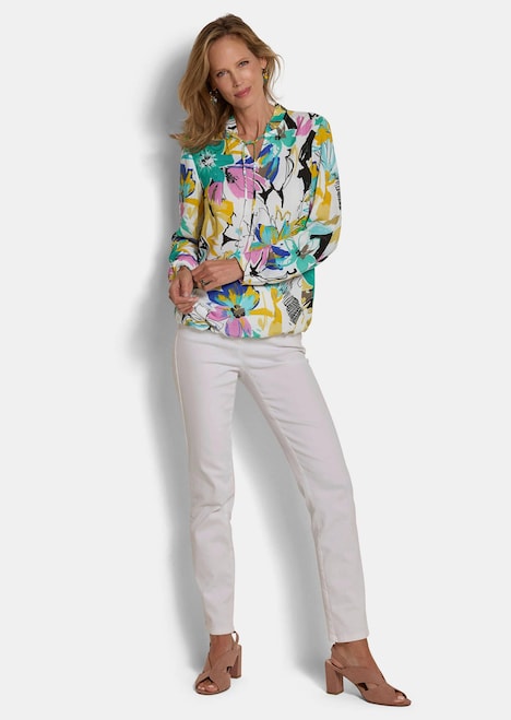 Viscose blouse met bloemenprint