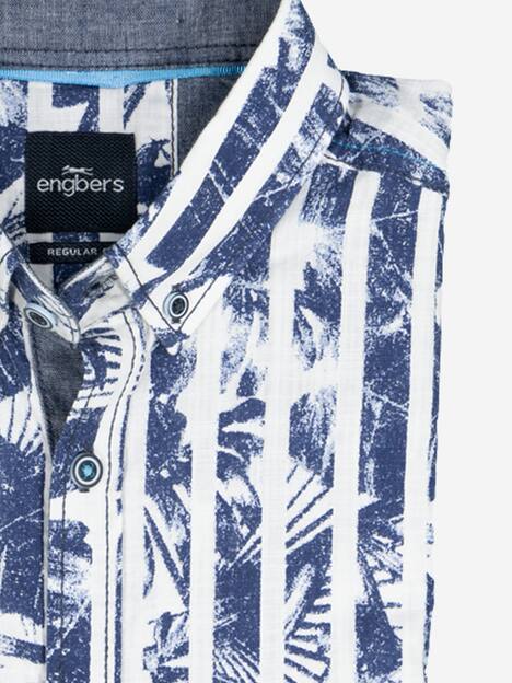 Kurzarm-Hemd gemustert