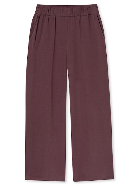 Schiesser Damen Schlafanzug Casual Nightwear kakaobraun