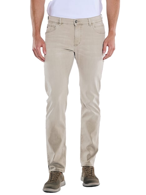 Herren Jeans regular , Beige
