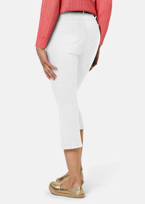 GOLDNER Verkorte jeans met wijd uitlopende zoom Verkorte jeans met wijd uitlopende zoom