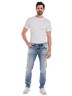 Herren Super-Stretch-Jeans slim fit , Hellblau