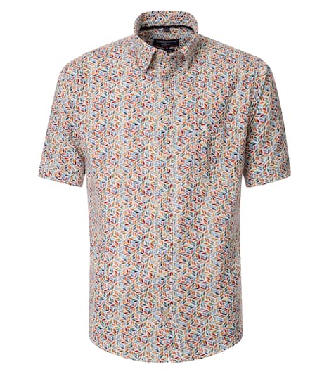 Leinenhemd Print Casual Fit
