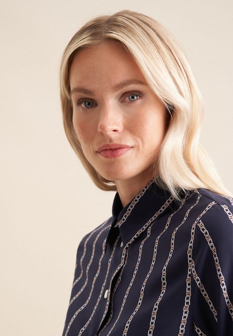 Damen Hemdbluse - Kettenprint