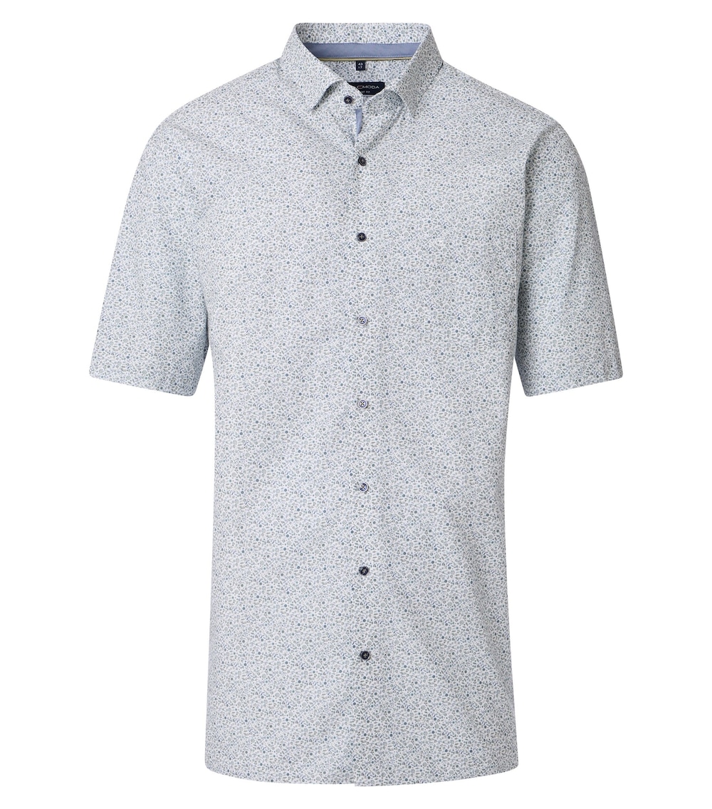CASAMODA Businesshemd Kurzarm Print Comfort Fit