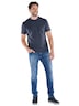 engbers Herren T-Shirt strukturiert , Saphirblau