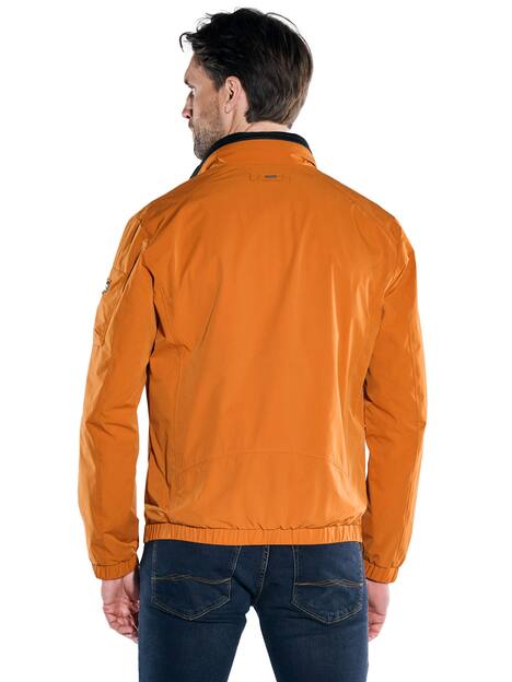 engbers Herren Jacke mit eingelassener Kapuze , Dunkelorange