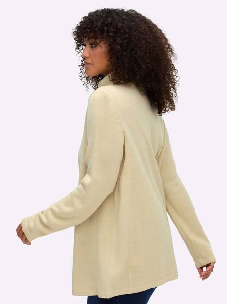 Pullover Langarm Jersey Uni Rollkragen