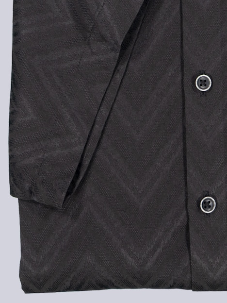 Herren Hemd uni , Schwarz