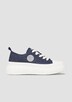Textil-Sneaker mit Plateau-Sohle