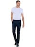 Herren Chino mit Leinenanteil , Marineblau