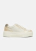 Sneaker mit Plateau-Sohle und Leo-Detail