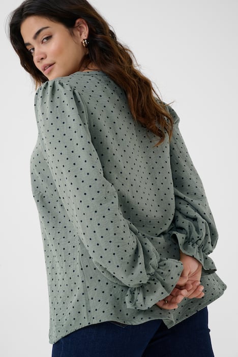 Langarm-Bluse Regular fit