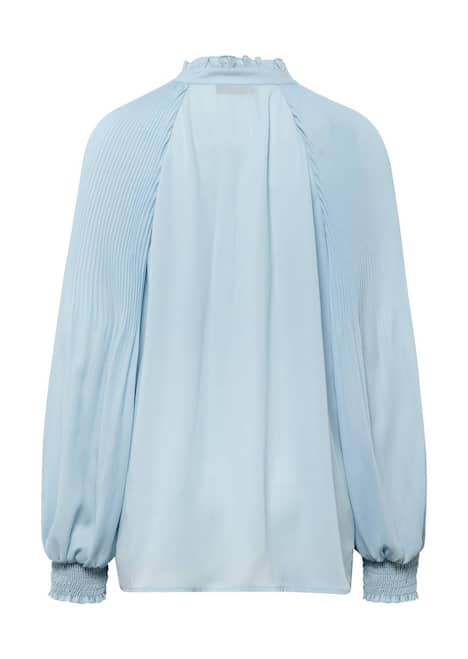 Bluse mit plissierten Ärmeln