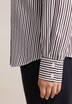 Damen Ausgestellte Bluse - Gestreift