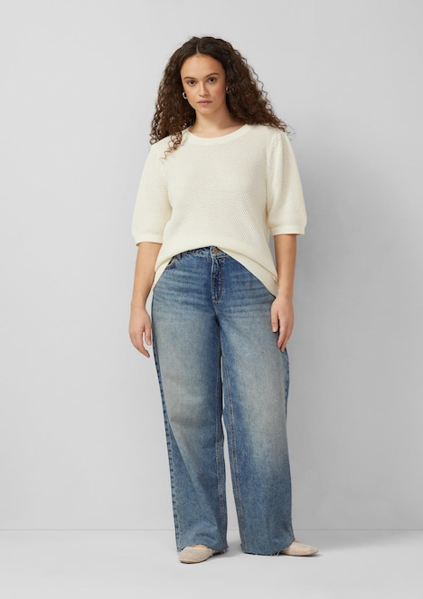 Strukturierter Pullover