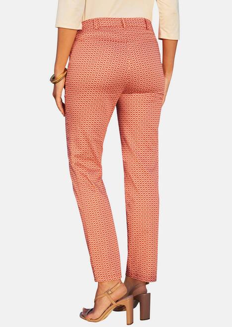 GOLDNER Broek met print Gedessineerde broek