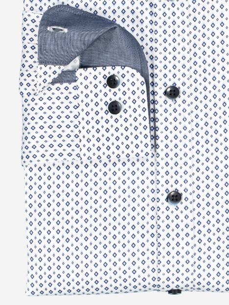 engbers Herren Langarm-Hemd gemustert , Hellblau