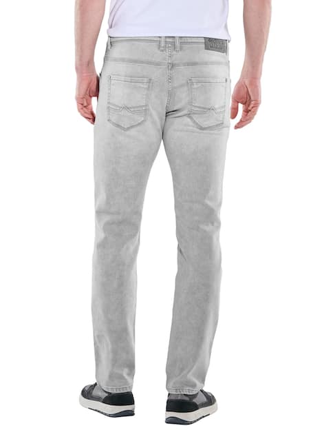 engbers Herren Jeans 5-Pocket Superstretch , Hellgrau