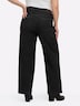 Jeans Jeans mit weitem Bein und Paspelierung Formbund Uni
