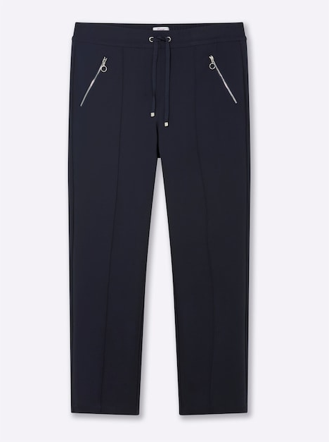 Schlupfhose Schlupfhose mit Tunnelzug, bi-elastisch Rundumdehnbund Uni