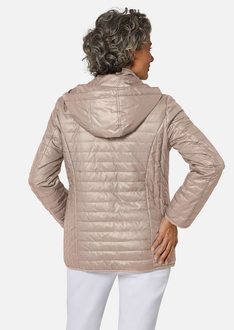 Gewatteerd jack met capuchon