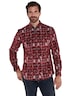 engbers Herren Langarm-Hemd gemustert , Rot