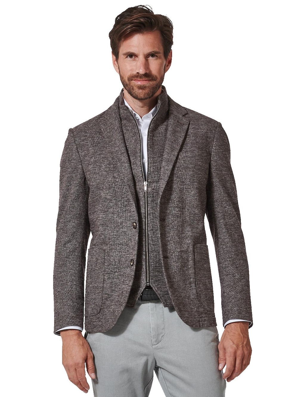 engbers Herren Freizeit-Sakko regular , Dunkelbraun