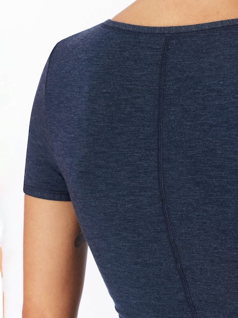 SCHIESSER Damen Shirt 1/2 Arm - nachtblau
