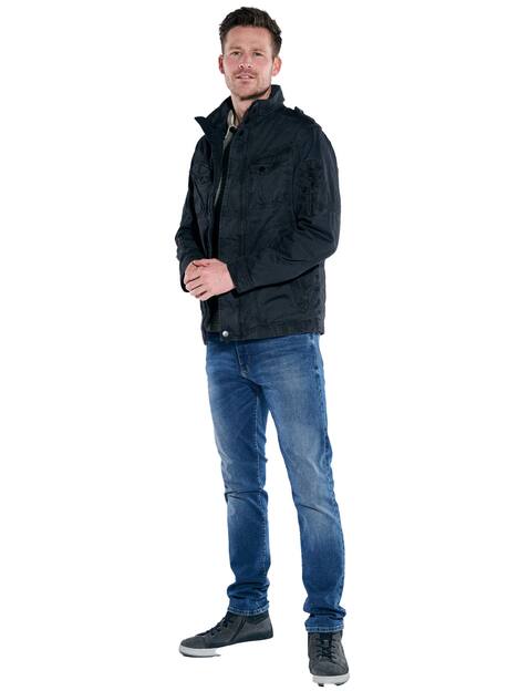 engbers Herren Baumwoll-Jacke regular , Saphirblau