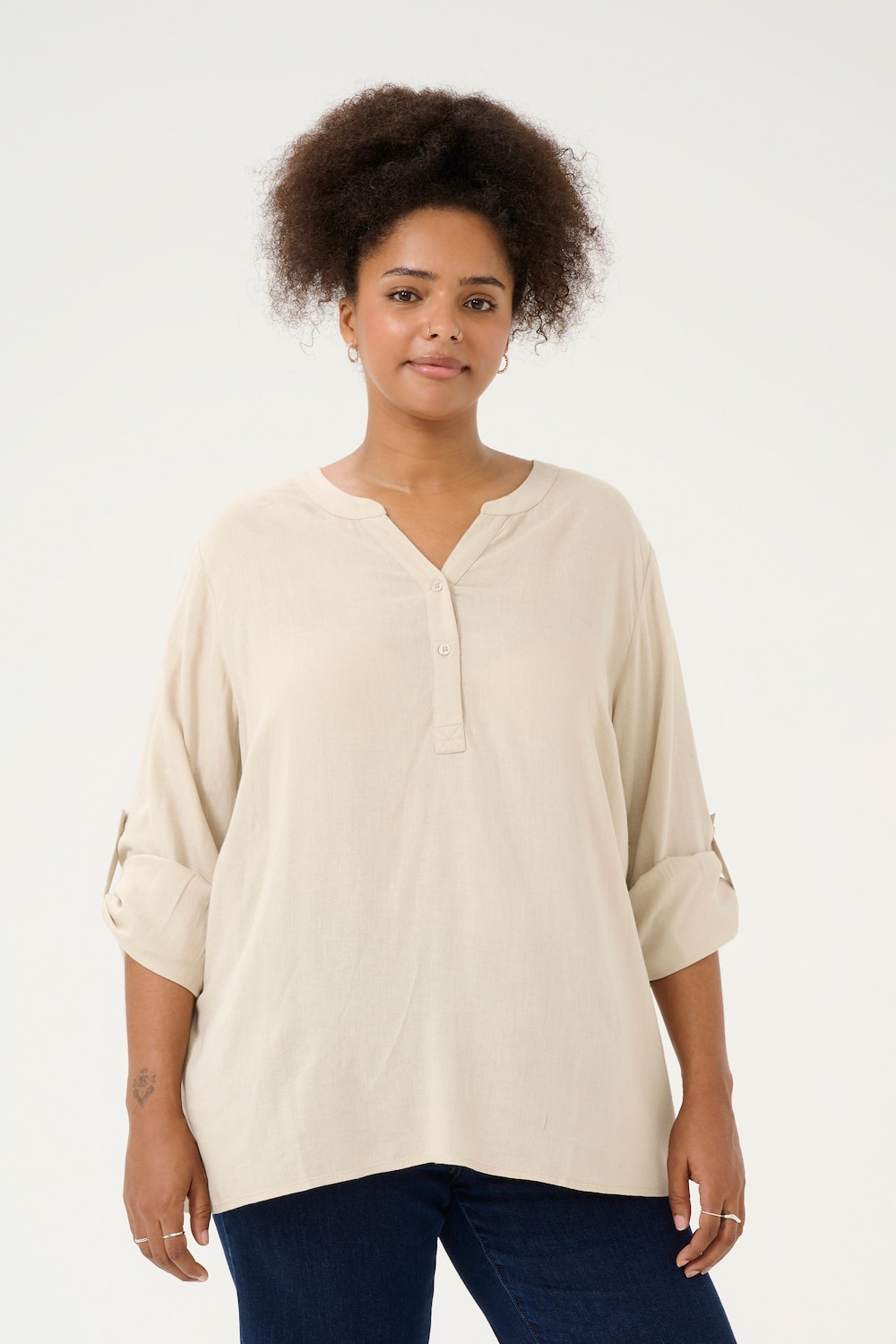 Langarm-Bluse Loose fit